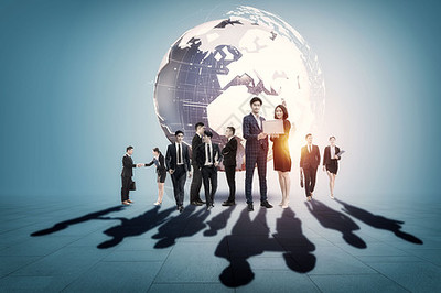 地球剪影图片 为商务服务注入全球化视野